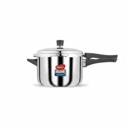 Pigeon Elite Shine Tri-Ply Stainless Steel Pressure Cooker 5L