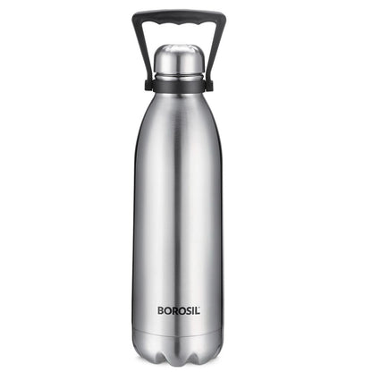 Borosil Hydra Thermoflask Steel Water Bottle Bolt 1.8L