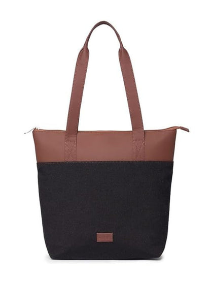 Zouk Printed Women's Jute Handcrafted & Leather Everyday Tote Bag