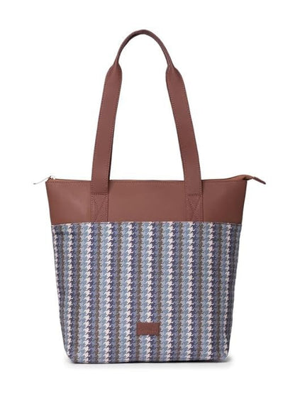 Zouk Printed Women's Jute Handcrafted & Leather Everyday Tote Bag
