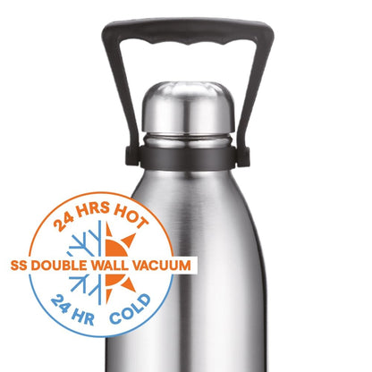 Borosil Hydra Thermoflask Steel Water Bottle Bolt 1.8L
