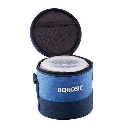 Borosil Glass Lunch Box Office Tiffin Prime Bag 400ml×2