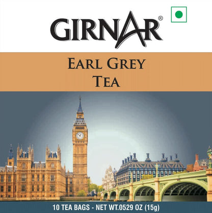 Girnar Earl Grey Black Tea - 10 Tea Bags