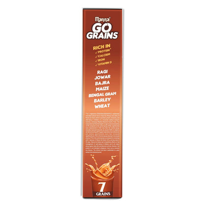 Manna Go Grains Millet Health and Nutrition Drink Chocolate - 400 gms (Pack of 2)