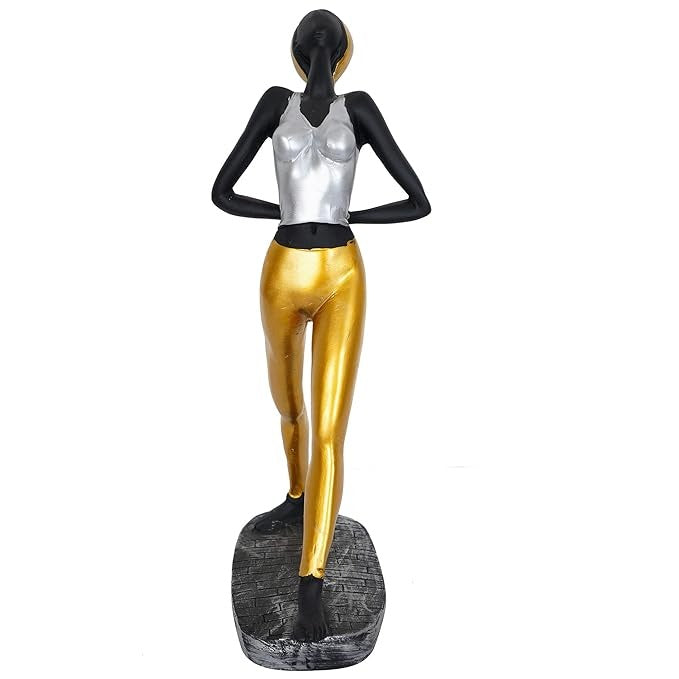Zart Resin Lady Yoga Poses Showpiece for Home Decor Showpiece