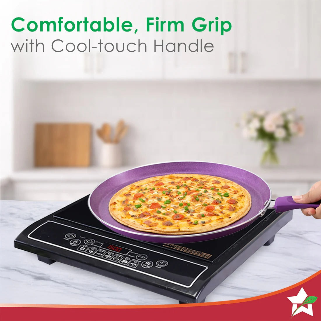 Wonderchef Aluminium Orchid Dosa Tawa Purple