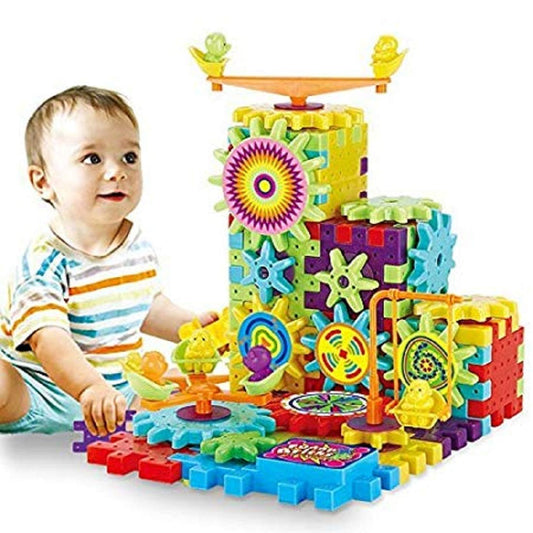 Chocozone Operated 81pcs Rotating Building Blocks STEM Kit