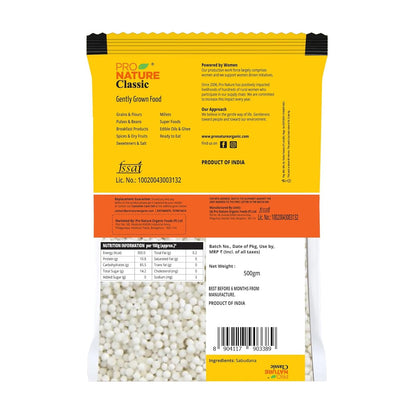 Pro Nature Organic Sabudana - 500 gms