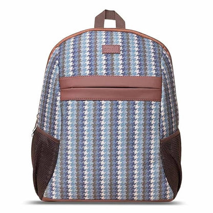 Zouk Printed Women's Jute Handcrafted Vegan Leather Multicolor Classic Backpack