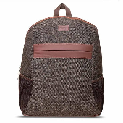 Zouk Printed Women's Jute Handcrafted Vegan Leather Multicolor Classic Backpack