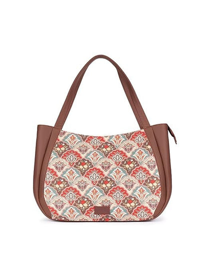Zouk Jute Handcrafted Vegan Leather Women's Shoulder Luna Handbags