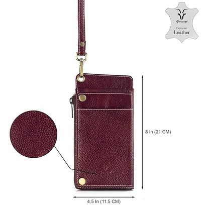 Hunter Leather Phone & Passport Holder Wallet/Card Holder