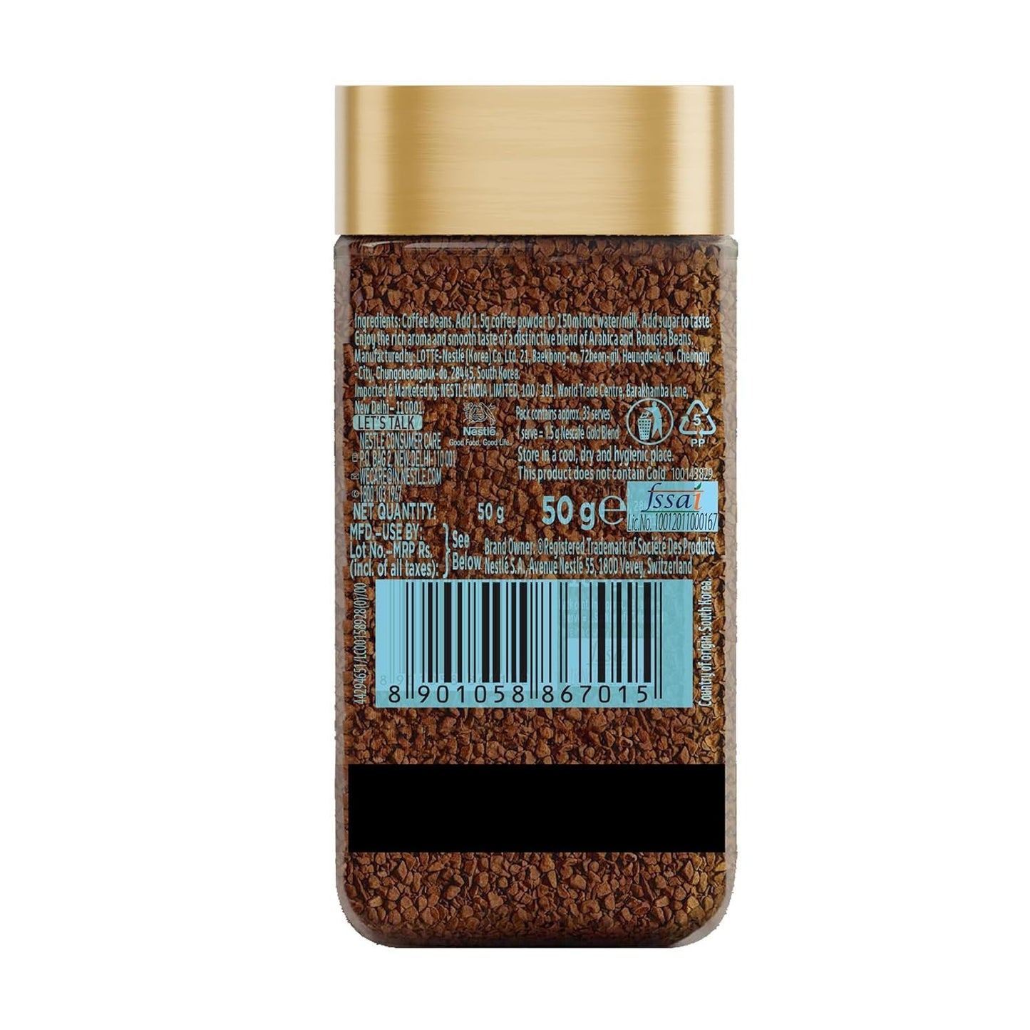 NESCAFE Gold Instant Coffee Powder - 50 ml