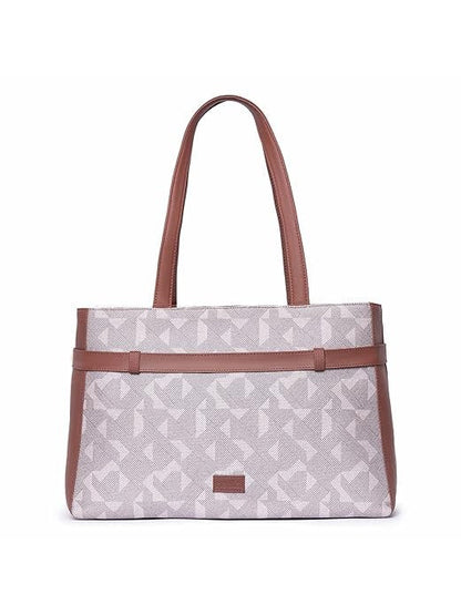 Zouk Women's Jute Handcrafted Vegan Leather Statement Office Shoulder Bag