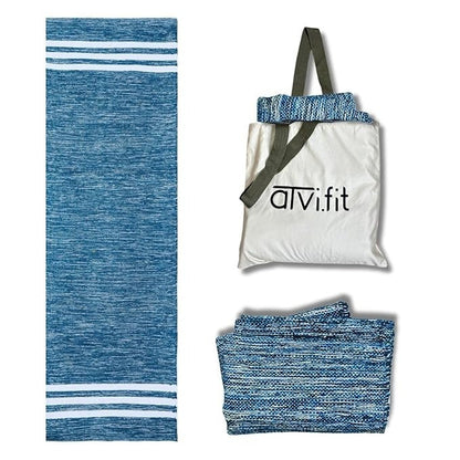 Atvi Fit Pure Cotton Anti Skid  Machine Wash Yoga Mat 73inches x 24inches 5mm thickness