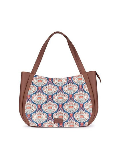 Zouk Jute Handcrafted Vegan Leather Women's Shoulder Luna Handbags