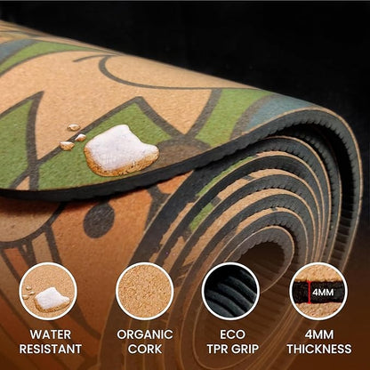 Kimy Home Premium Non Toxic Cork Yoga Mat
