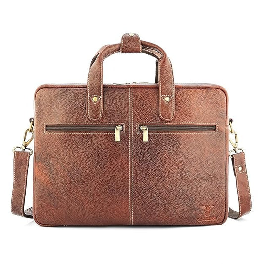 Leather 16" Inch Laptop Messenger Bag/Office Bag For Men