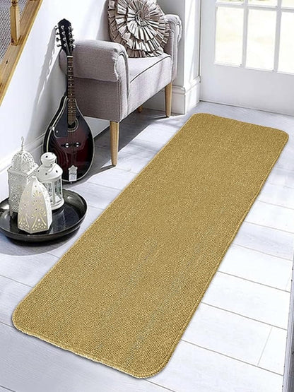 Saral Home Rectangular Solid Soft PP Yarn Durable & Washable Multipurpose Runner
