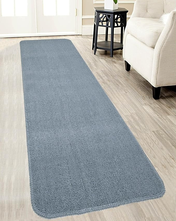 Saral Home Solid Soft PP Yarn Durable & Washable Multipurpose Runner with Anti Skid Backing
