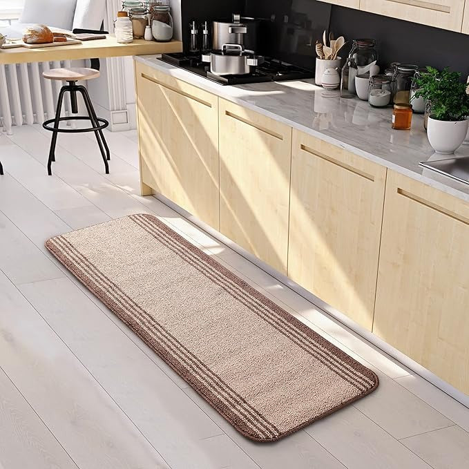 Saral Home Rectangular Striped Soft PP Yarn Durable & Washable Multipurpose Runner