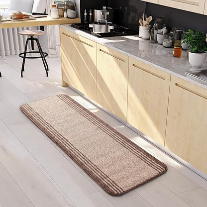Saral Home Rectangular Striped Soft PP Yarn Durable & Washable Multipurpose Runner