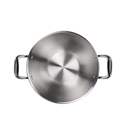 Milton ProCook Triply Stainless Steel Kadhai with Lid