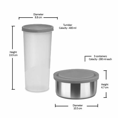 Milton Steel Combi Lunchbox