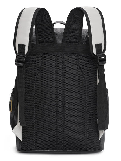 FUR JADEN Vegan Leather Anti Theft Casual Laptop Backpack with 15.6 Inch Laptop Pocket