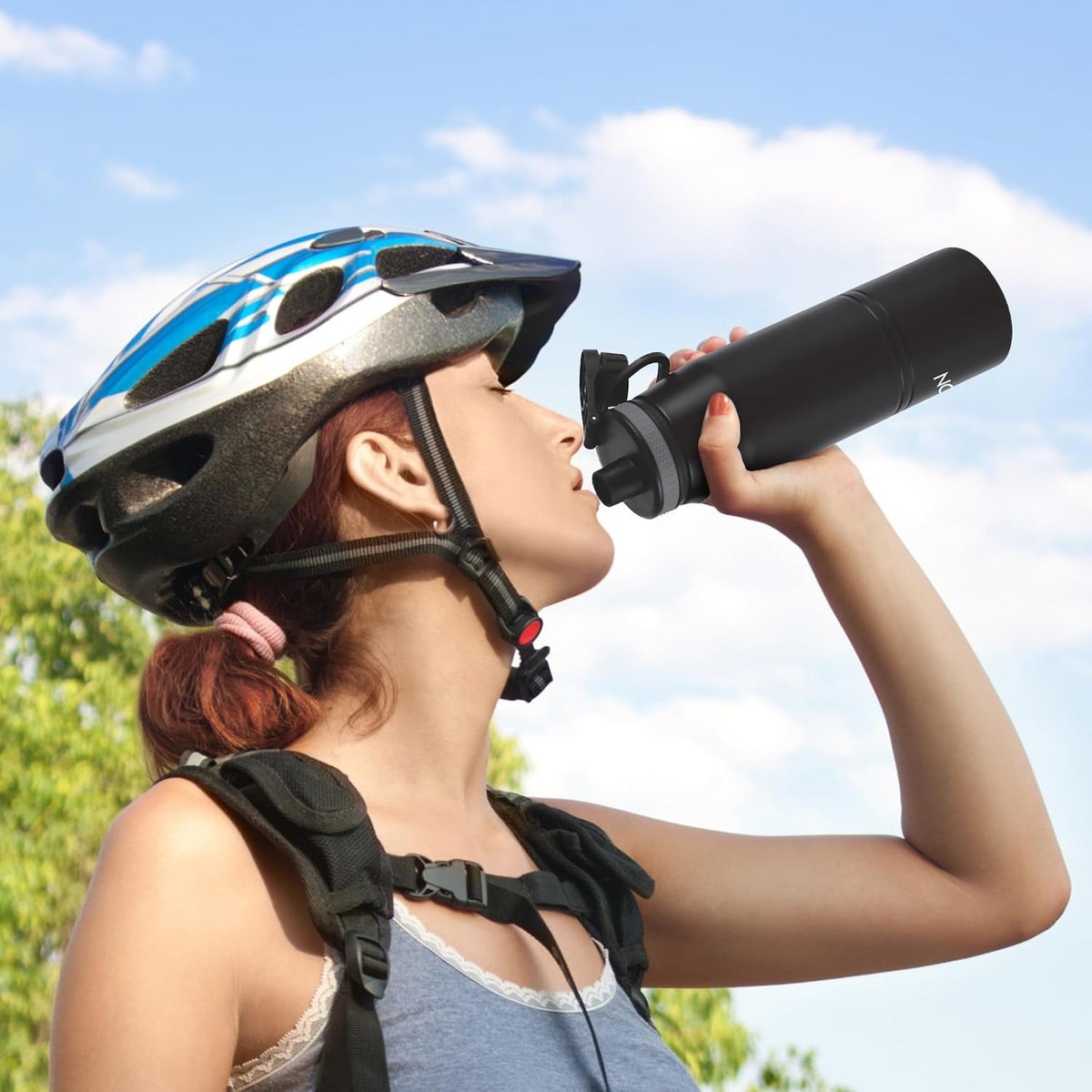 Milton Sparkle 600 Thermosteel Water Bottle - Black