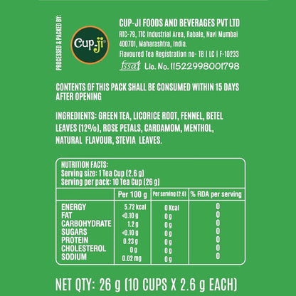 Cup-Ji Paan Flavoured Green Tea