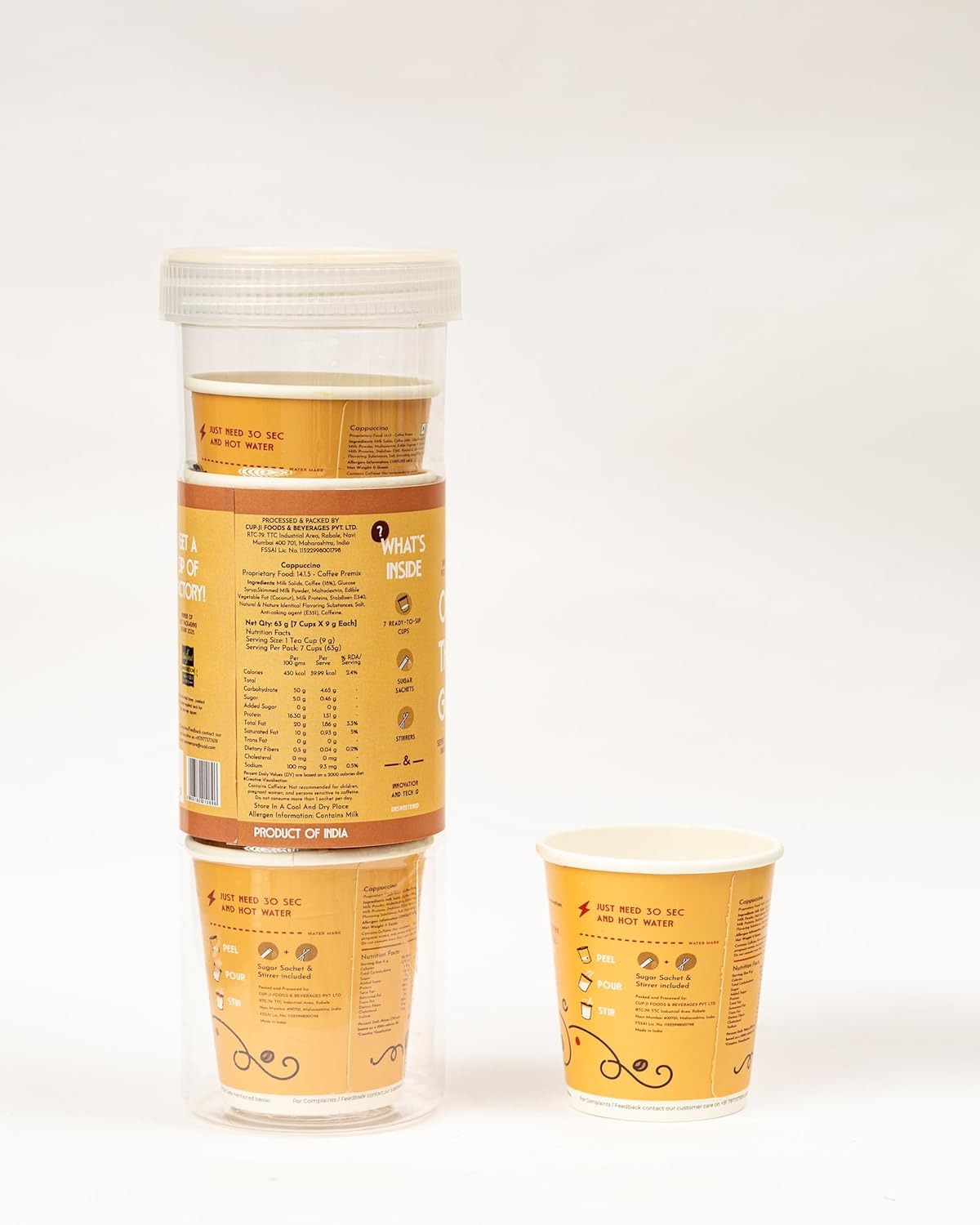 Cup-Ji Cappuccino Premix Cups
