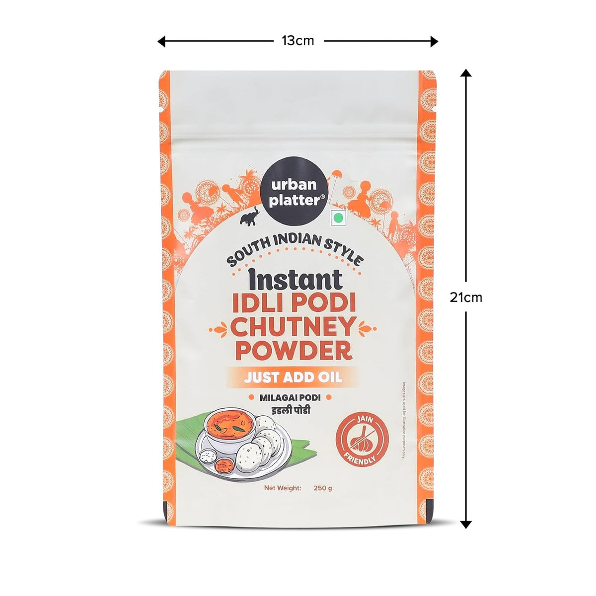 Urban Platter South Indian Style Instant Idli Chutney Powder - 250 gms