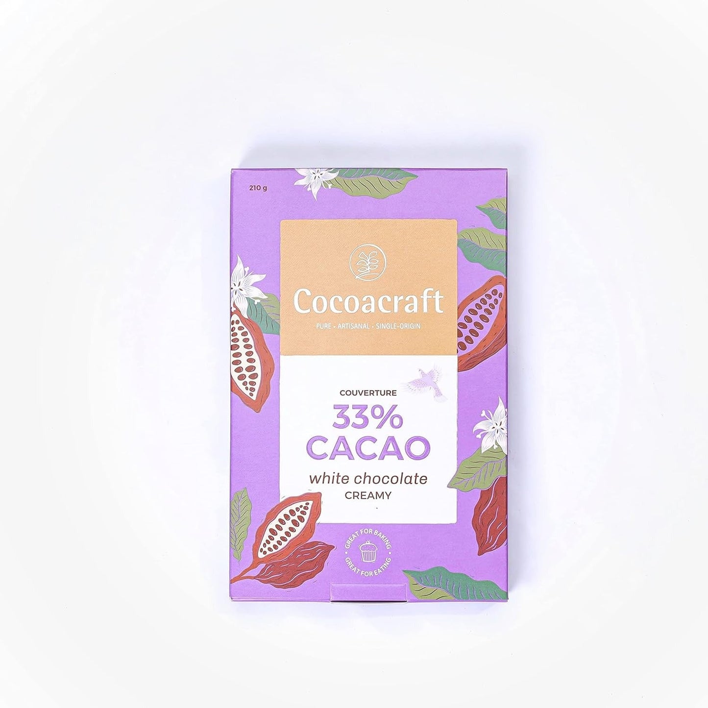 Cocoacraft 33% White Chocolate Couverture White Chocolate Baking Bar