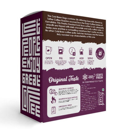 Toffee Coffee Roasters Cold Brew Dark Chocolate and Nutty Roasted Coffee Bags