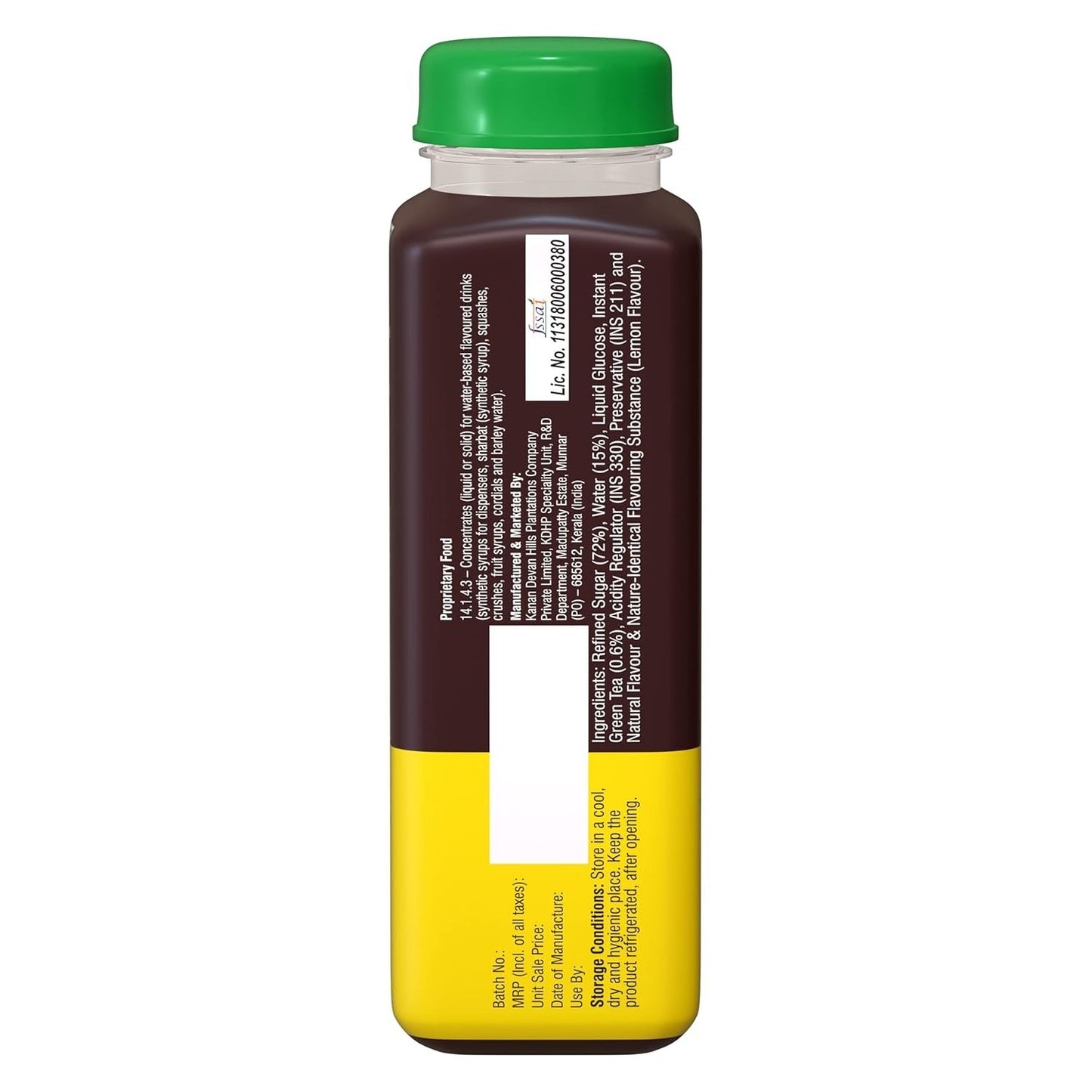 Ripple Green Ice Tea Green Apple Flavoured Liquid Concentrate - 250ml
