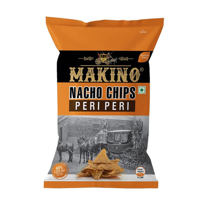 Makino Nacho Chips Peri Peri Flavour - Pack of 3(150g Each Pack)