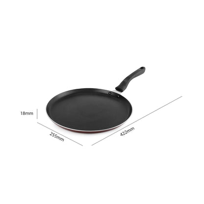 Cello Prima Non Stick Sauce/Milk Pan Combo, 4Pcs, Cherry, Aluminium, Red