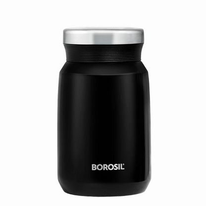 Borosil Carry Mate Black Water Bottle 500ml