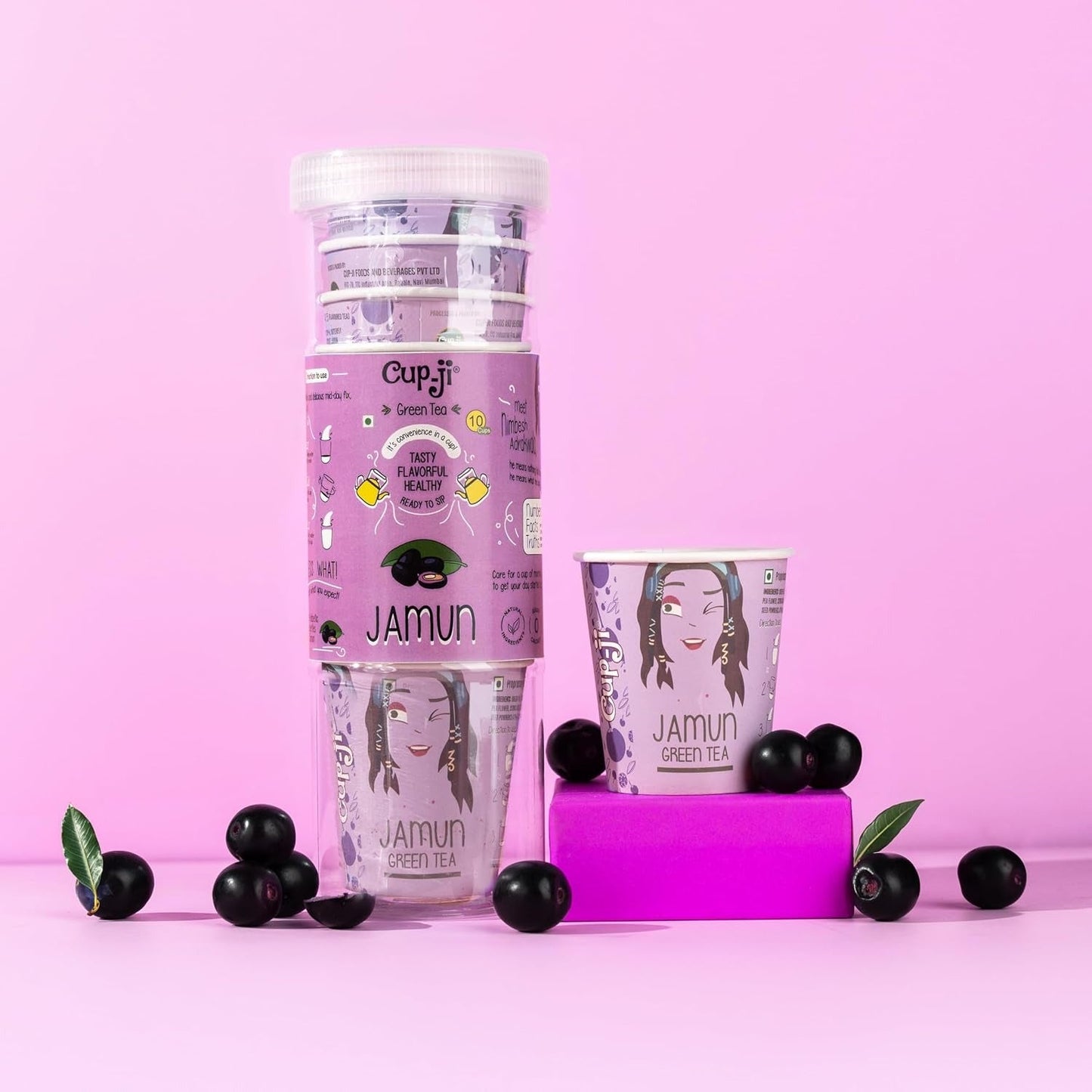 Cup-ji Ready to Sip Jamun Green Tea