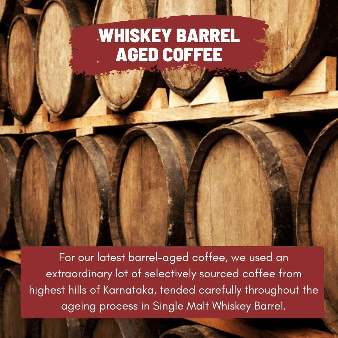 Toffee Coffee Roasters Single Malt Whiskey Barrel Aged Coffee