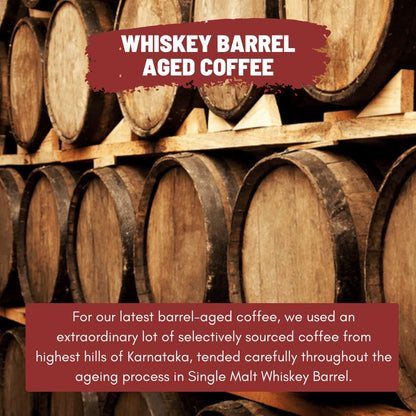 Toffee Coffee Roasters Single Malt Whiskey Barrel Aged Coffee