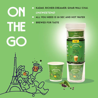 Cup-Ji Cardamom Chai Premix Cups - 7 Cups