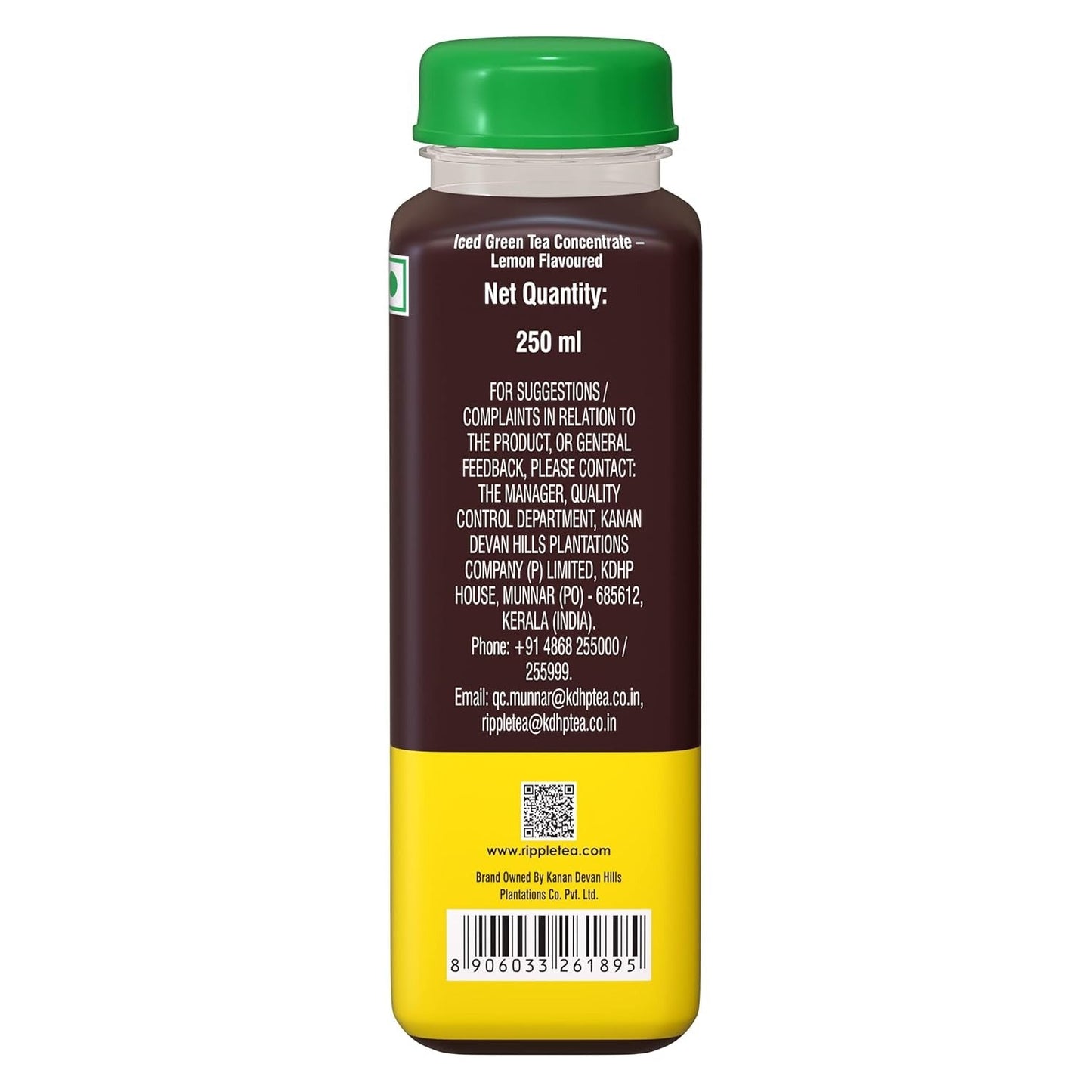 Ripple Green Ice Tea Green Apple Flavoured Liquid Concentrate - 250ml