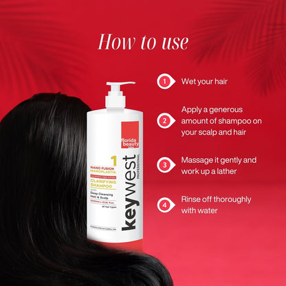 Keywest Professional Nanoplastia Sulfate Free Clarifying Shampoo - 1000ml