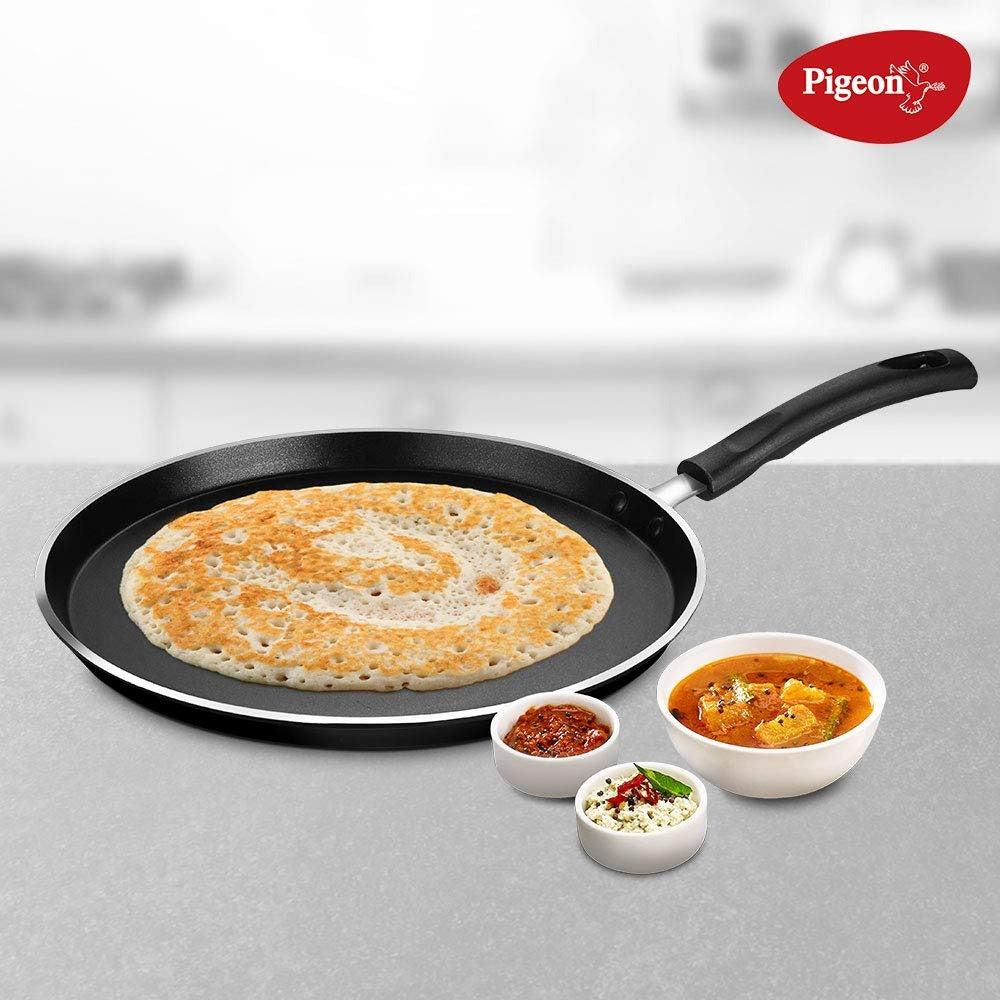 Pigeon Special Non Induction Base Aluminium Non Stick Flat Tawa, 270mm