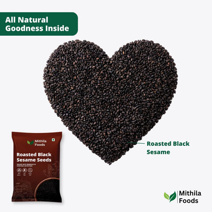 Mithila Foods Roasted Black Sesame Seeds