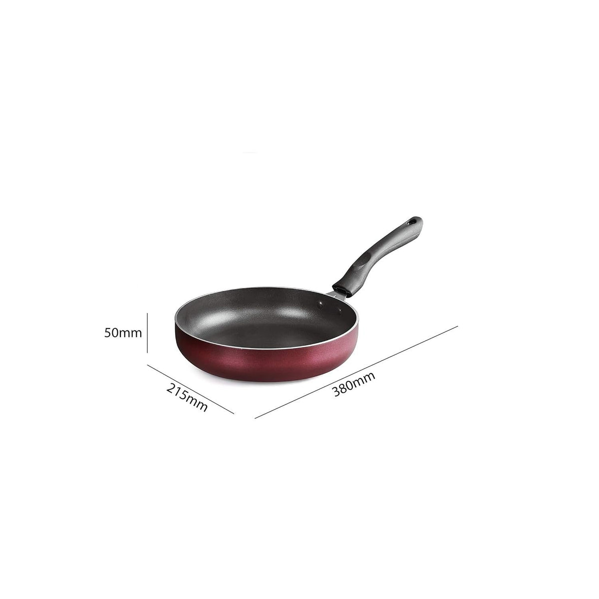 Cello Prima Non Stick Sauce/Milk Pan Combo, 4Pcs, Cherry, Aluminium, Red