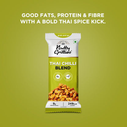 Nutty Gritties Grab And Go Thai Chilli Blend Trail Mix - Pack of 6(40g Each Pack)