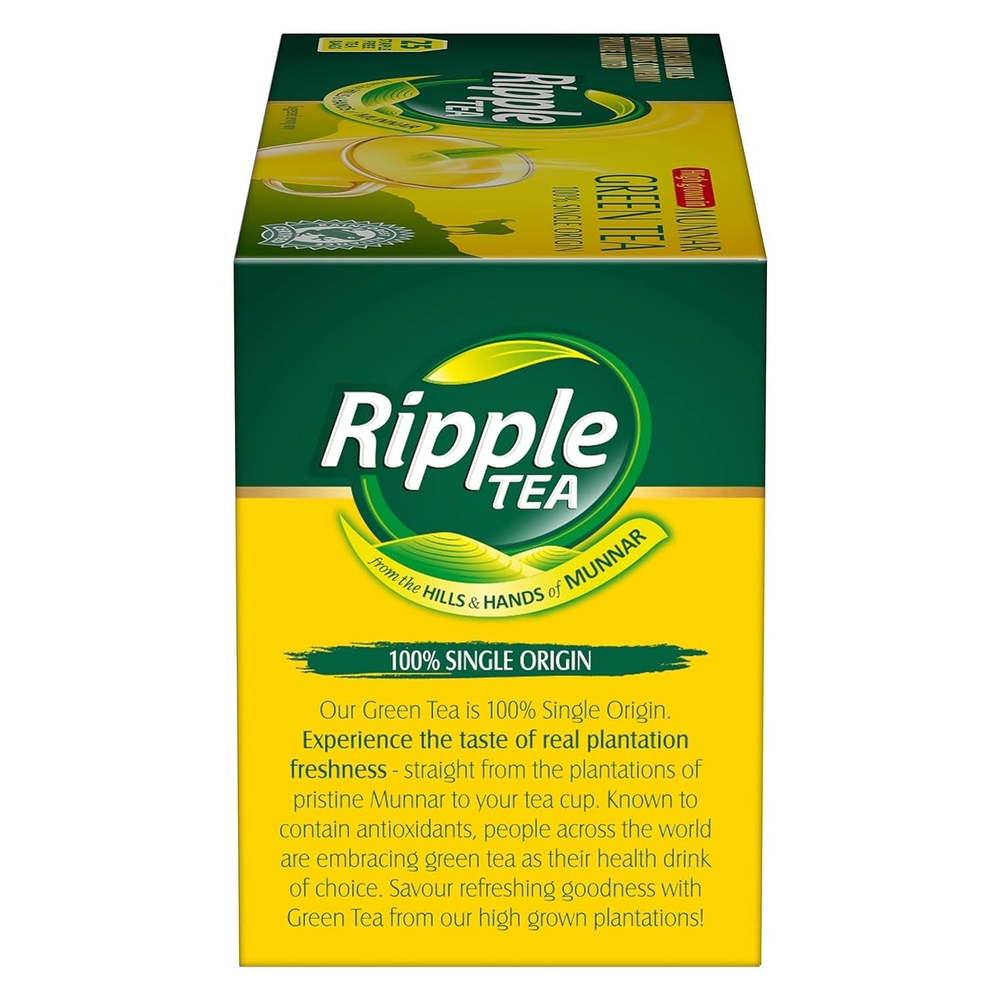 Ripple Green Tea Bags - 25 Tea Bags (1.3gm Each)